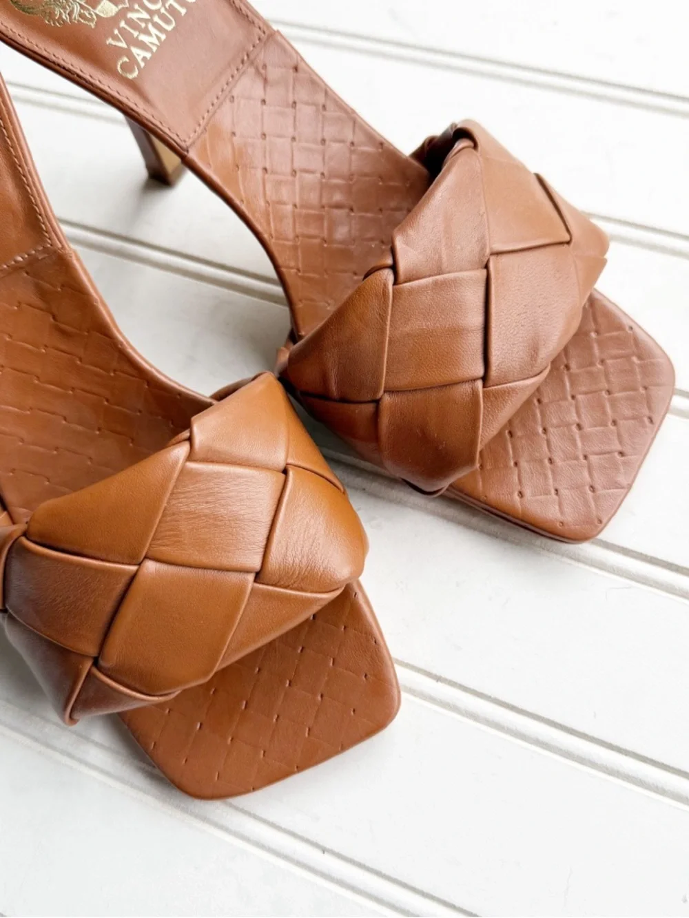 Vince Camuto Size 7.5 Brelanie Braided Strap Sandal